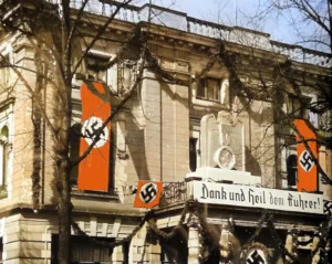 NSDAP-Quartier von 1932 bis 1945: Das "Braune Haus".