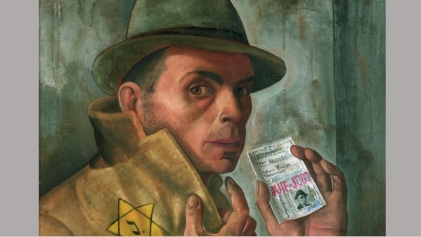Felix Nussbaums Selbstbildnis mit Judenpass von 1943. Abbildung: MQ4