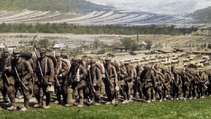Deutsche Truppen in den Karpathen 1915