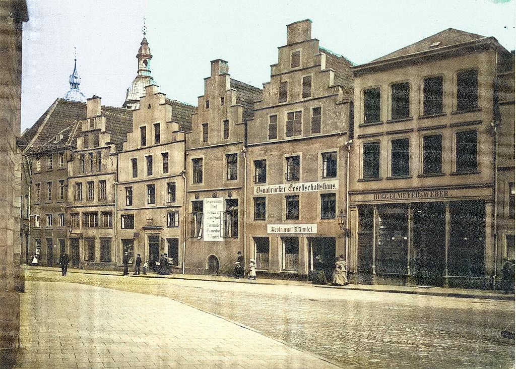 Marktplatz 1897, leicht koloriert