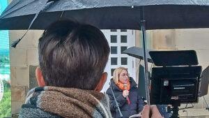 Gehörte zu den Redner*innen: OB Katharina Pötter. Foto: Wolf/OR