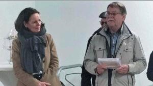Frau Dr. Sabine Schopp von der Rut-und-Klaus-Bahlsen-Stiftung und Paul Meimberg Vorsitzender des Seniorenbeirats