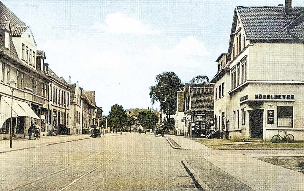 leicht koloriert