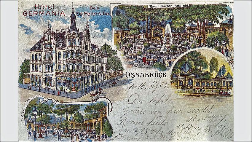 Das Domizil als Potkartenmotiv. Sammlung Helmut Riecken
