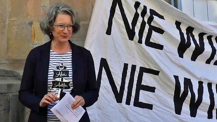 Vielbeachtete Ansprache: Nicole Verlage (DGB)