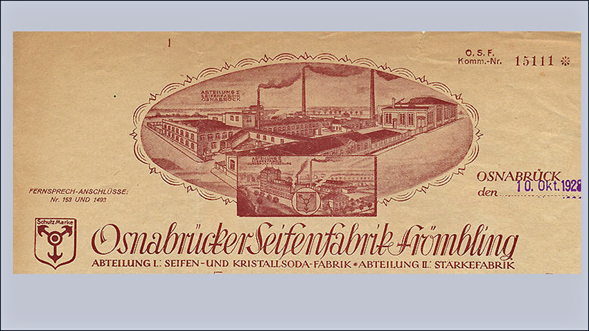 Briefkopf der Seifenfabrik Frömbling, Netzfund