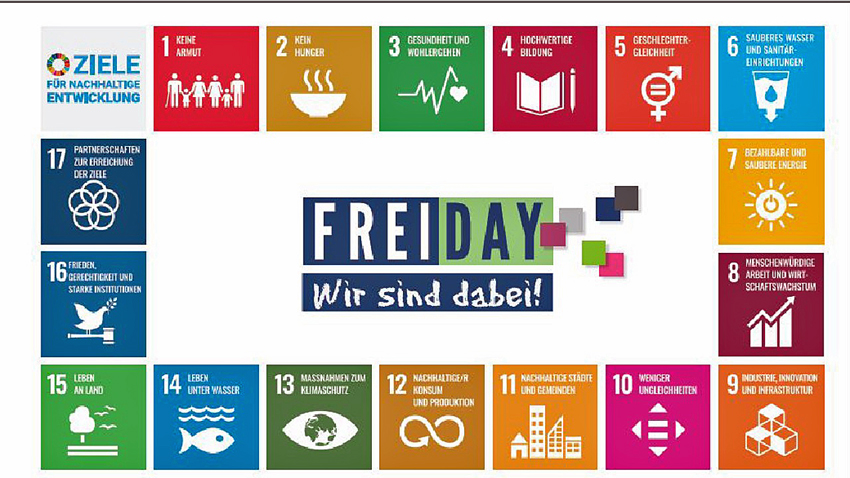 Fahne Schule im Aufbruch gGmbH. Grafik: Schule im Aufbruch