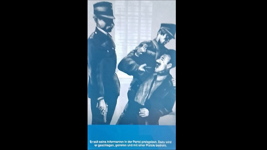 Abb. 6 Darstellung von „Ilex“ Josef Burgdorf als Opfer des Nationalsozialisten Erwin Kolkmeyer in der Villa_